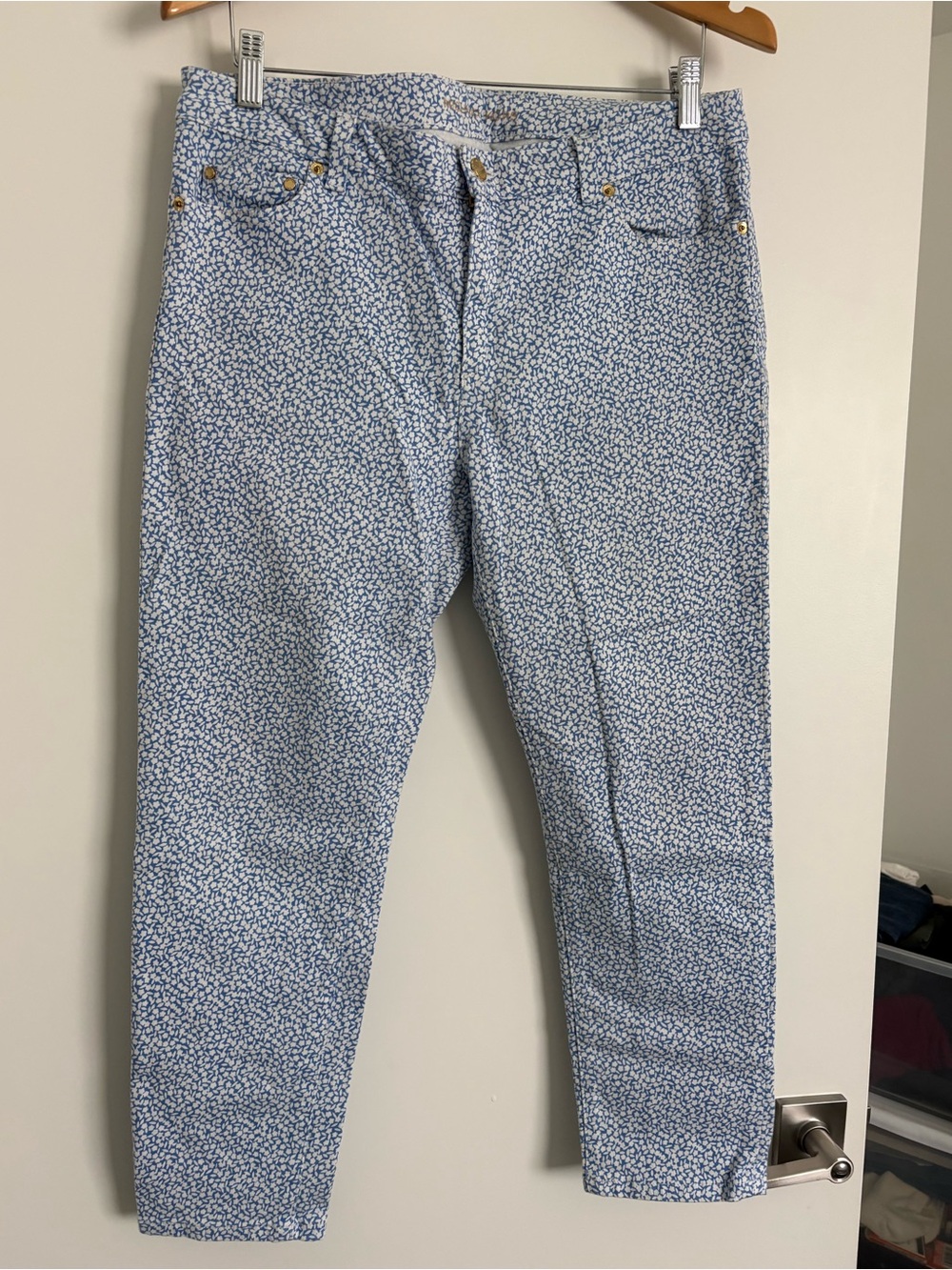 Michael Kors - Womens Jean - Size 12 - Blue/White Print - RN:111818 CA:45885.